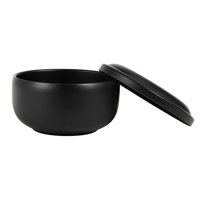 Ioensy - Tazón De Afeitar De Acero Inoxidable Con Tapa Taza De Afeitar Para Abuelo Padre Hombres Amarillo