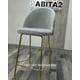thumbnail image 4 of Silla de Bar Elegante Deluxe Terciopelo - Gris, 4 of 5