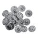 thumbnail image 2 of 20 piezas de botones de costura de aleación de plata tibetana de 1 agujero nudo celta de 17 mm, 2 of 5