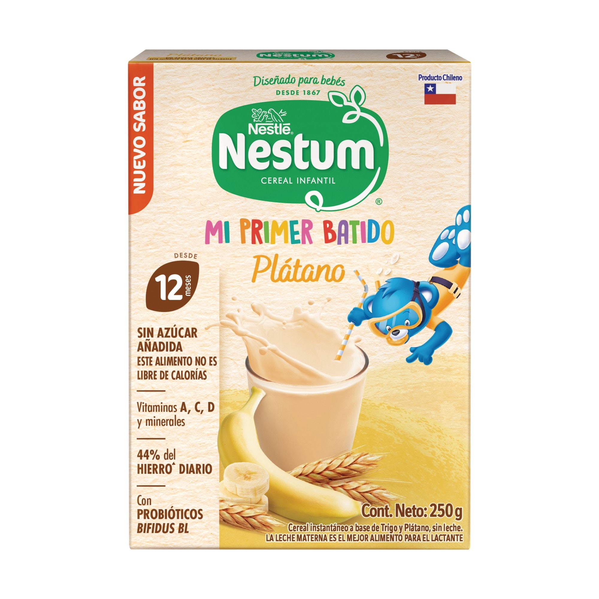 Cereal Infantil Plátano 250 g Nestum