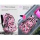thumbnail image 5 of Mochila Bansusu con estampado geométrico para niñas y niños en edad escolar, color negro-L, 5 of 7