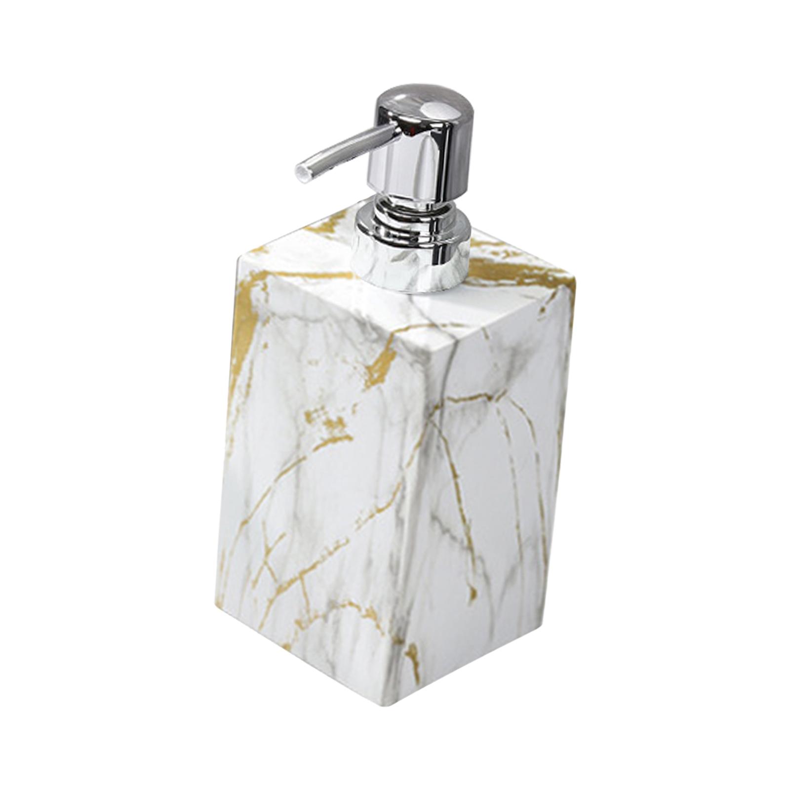 Bothyi - Dispensador De Jabón Con Textura De Mármol, Botella Decorativa Para Encimeras De Hotel Y Cocinas.