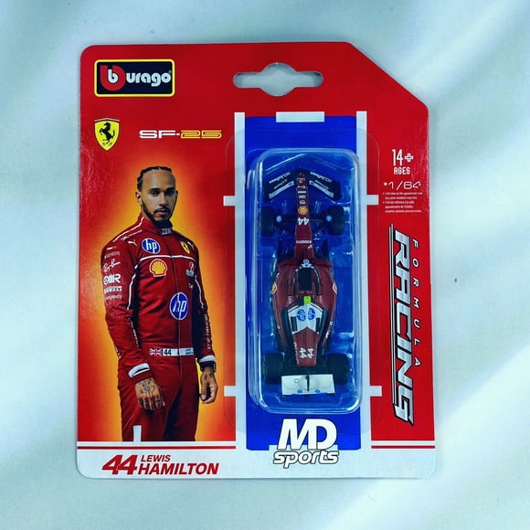 Auto F1 Ferrari SF-25 2025 #44 Lewis Hamilton Caja Normal Burago 1:64