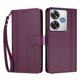 thumbnail image 3 of Funda Cartera Trébol para Xiaomi Poco F6 con Ranuras Tarjetas y Carga Inalámbrica Violeta, 3 of 6