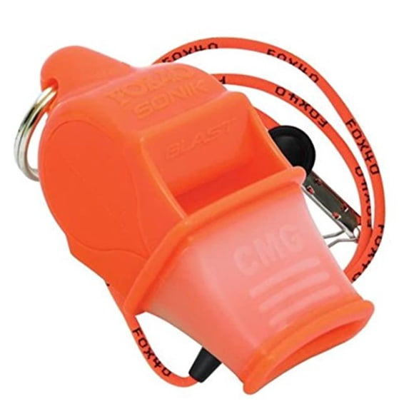 Silbato de Seguridad Fox 40 Sonik Blast CMG Sin Bola 120dB Naranja