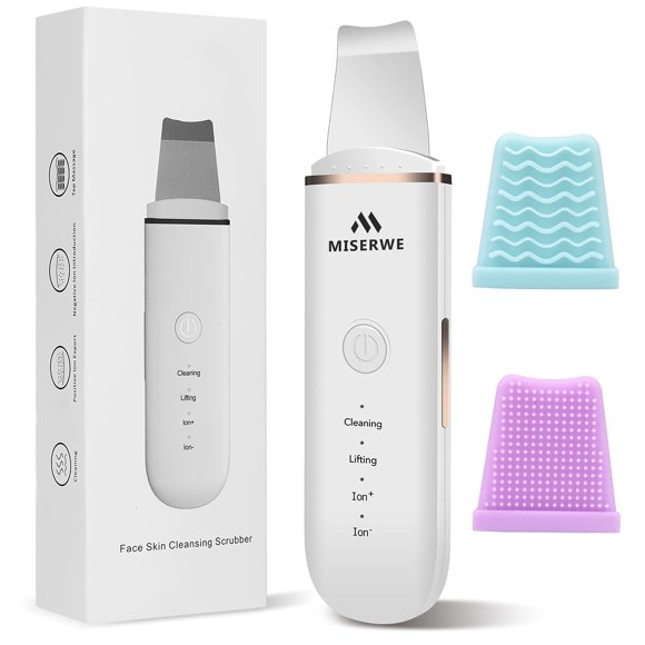 Espátula exfoliante facial Skin Scrubber MISERWE, color blanco