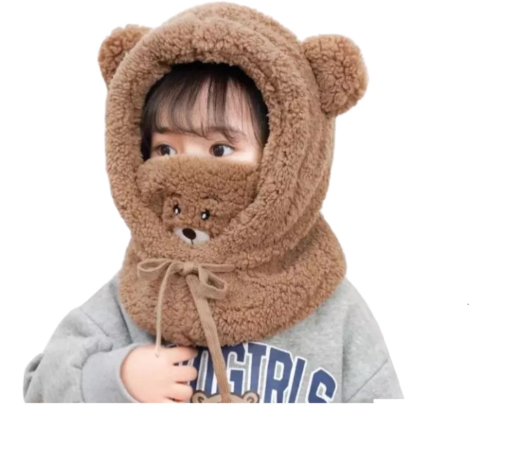 El Edén - Gorro Chiporro Con Cuello, Talla M Para Niños Y Adultos Chocolate