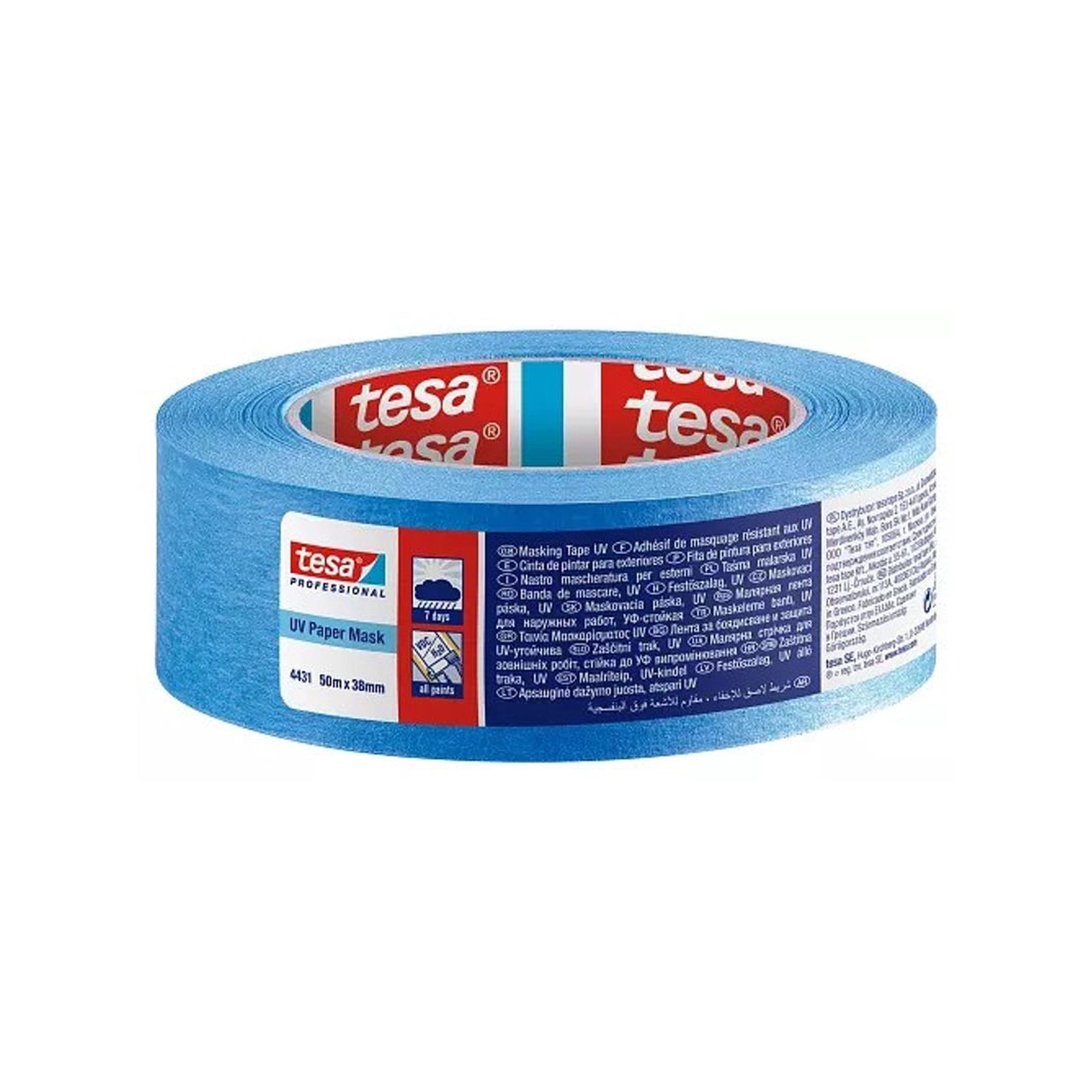 Genérico - Cinta Masking Tape Tesa Azul De 2" X 50 Mts