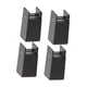 thumbnail image 2 of 4x Elevadores De Cama Que Absorben Los Golpes, Antideslizantes, Para Estantes, Escritorios, Mesas, Altura 100 Mm, Color Negro, 2 of 5
