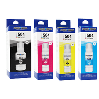 Pacific Color - Pack Tinta Alternativa T504 Para Epson L4160 L4260 L6171 L6270 L14150