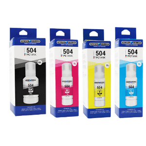 Pacific Color - Pack Tinta Alternativa T504 Para Epson L4160 L4260 L6171 L6270 L14150