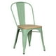thumbnail image 1 of Silla Metal Tolix asiento Madera para Comedor Bar LF5-01W - Verde Agua, 1 of 5