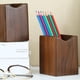 thumbnail image 2 of Caddy SHOPUKASA organizador de escritorio de madera de nogal – Pack de 2 (7 cm), 2 of 6
