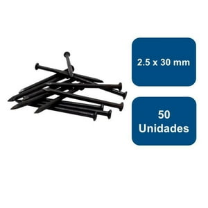 Anclajes - Clavo Negro Concreto 2.5 X 30Mm 50Un.