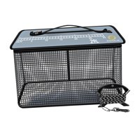 Ioensy - Cubo De Pesca Con Jaula Para Peces, Portátil, Con Cremallera Superior, 29 L