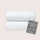 thumbnail image 2 of Juego de 2 toallas de baño de algodón 800 GSM Italic, color blanco, 2 of 9