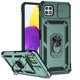 thumbnail image 1 of Funda Resistente Anillo Soporte Samsung Galaxy A22 5G Privacidad Cámara Montaje Magnético Verde, 1 of 5