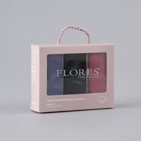 Pack 3X Calzon Maxi Algodon Rib Flores Mujer 25578-2