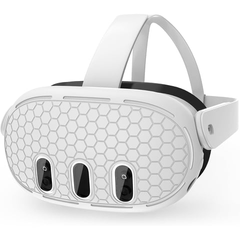 Cubierta Protectora Silicona Aaronmei Meta Quest 3 Blanco