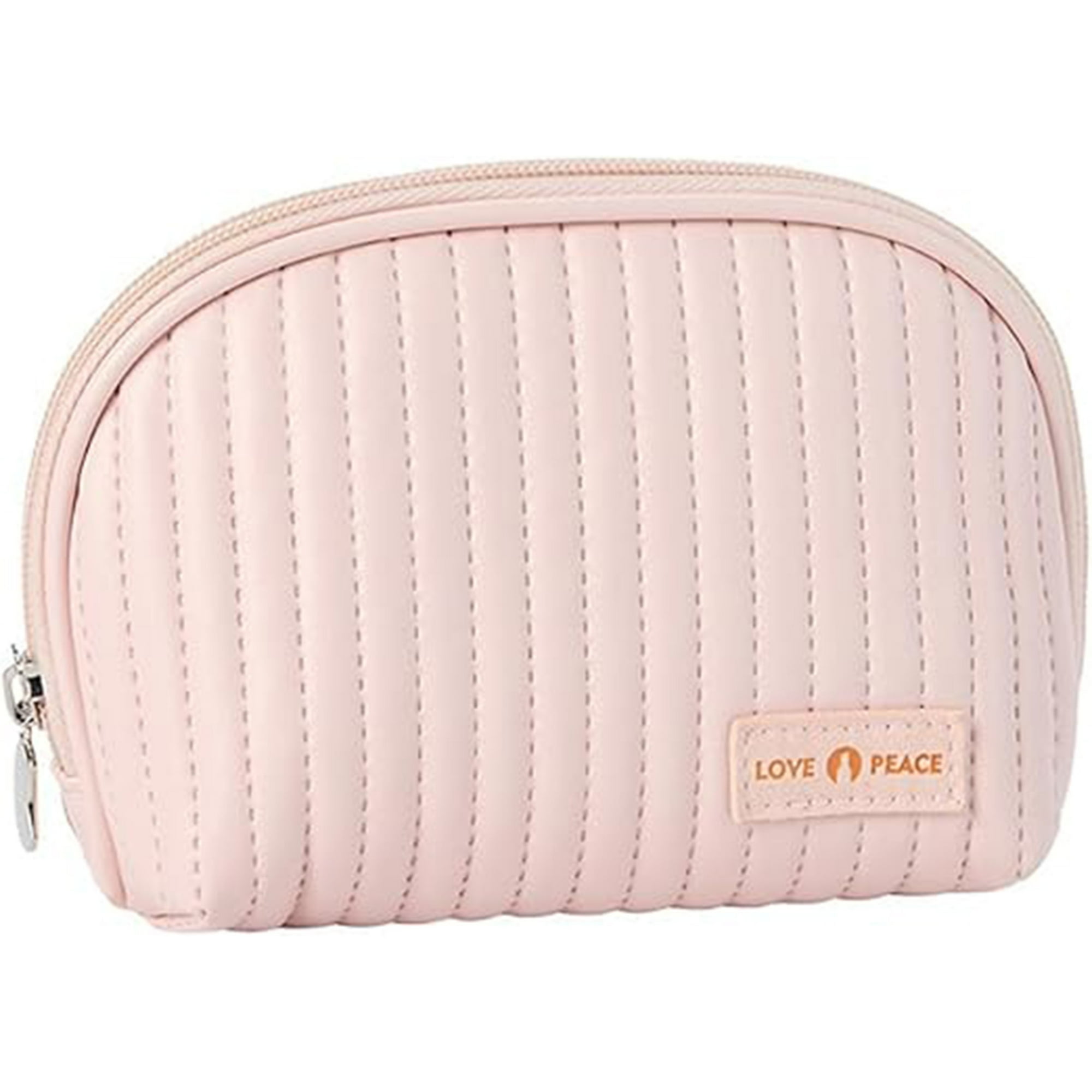 Veatool - Bolsa De Almacenamiento Semicircular, Hermosa Bolsa De Almacenamiento De Maquillaje De Bolsos, Bolsa De Maquillaje Minimalista, Diseño Abierto, Compacta Y Portátil