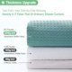thumbnail image 2 of Cortina de ducha Dynamene Long Waffle Weave, 200 x 180 cm, color verde azulado, 2 of 6