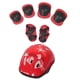 thumbnail image 1 of Ni?os Codo Rodilla Mu?eca Protectora Almohadillas Protección Equipo De Seguridad Skate Bike Red 7Pcs, 1 of 5