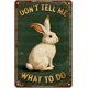 thumbnail image 1 of Letrero estaño metal conejo Pascua vintage conejo flor huevo primavera arte pared hogar granja cocina dormitorio 20x30cm, 1 of 6