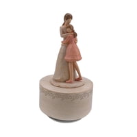 Magideal - Adorno De Escritorio Caja De Música Decoración Dormitorio Sala De Estar Decoración Mamá Figura Musical Para Regalo De Cumpleaños Regalo Del Día De La