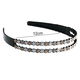 thumbnail image 5 of Diademas rígidas de moda con diamantes de imitación y cristales, diadema de doble fila antideslizante para mujer., 5 of 5