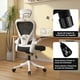 thumbnail image 2 of Silla Amia Ergonómica De Oficina Soporte Lumbar Ajustable Blanco, 2 of 10