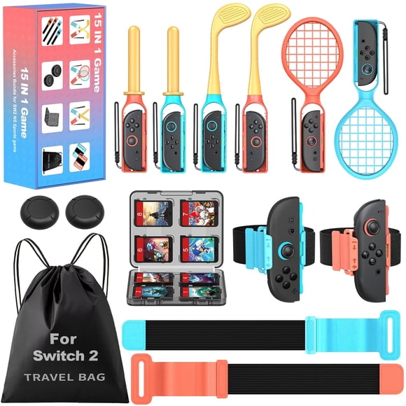 Paquete de Accesorios Deportivos Larstylee para Switch 2 - Regalo de Navidad