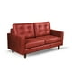 thumbnail image 4 of Sofa Napoles 2 C Cuero Kentucky Rojo, 4 of 6