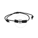 thumbnail image 3 of Pulsera Ajustable Negra Con Mostacilla De Plata, 3 of 3