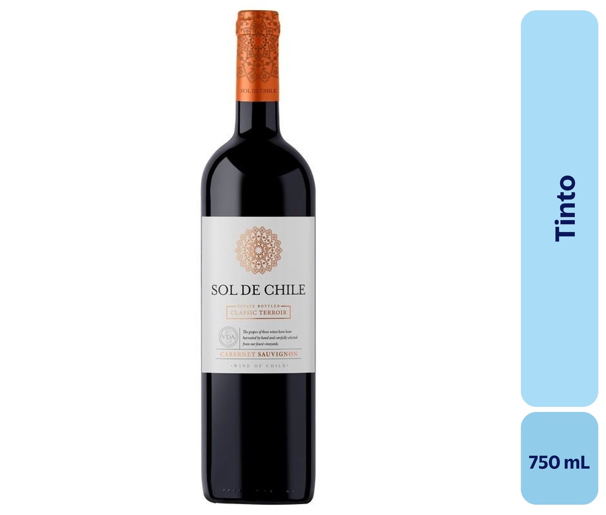 Vino Tinto Botella 750 mL Sol De Chile