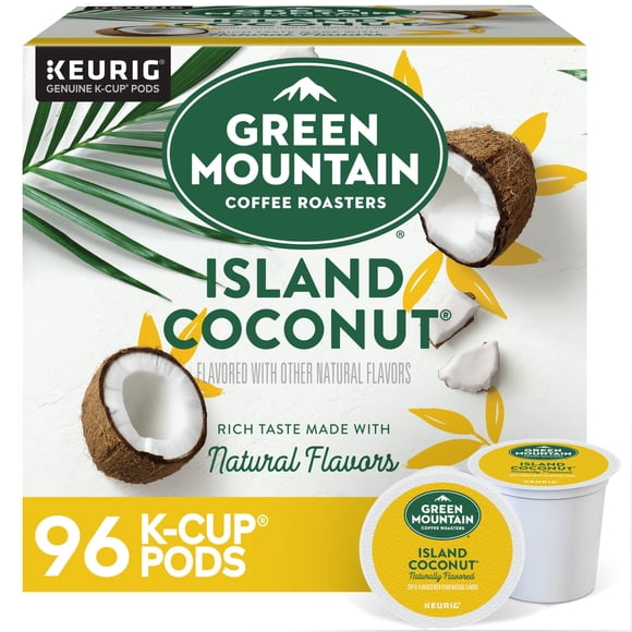 Cápsulas de café Green Mountain Island Coconut tueste ligero 96 unidades
