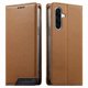 thumbnail image 1 of Funda Tipo Cartera de Cuero Sintético para Samsung Galaxy A37 Bloqueo RFID, con Ranuras para Tarjetas y Bolsillo para Efectivo, Cierre Magnético Fuerte Marrón, 1 of 6