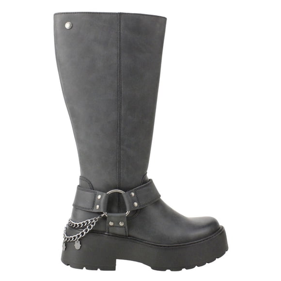 Bota Romano Biker Cuero Negro