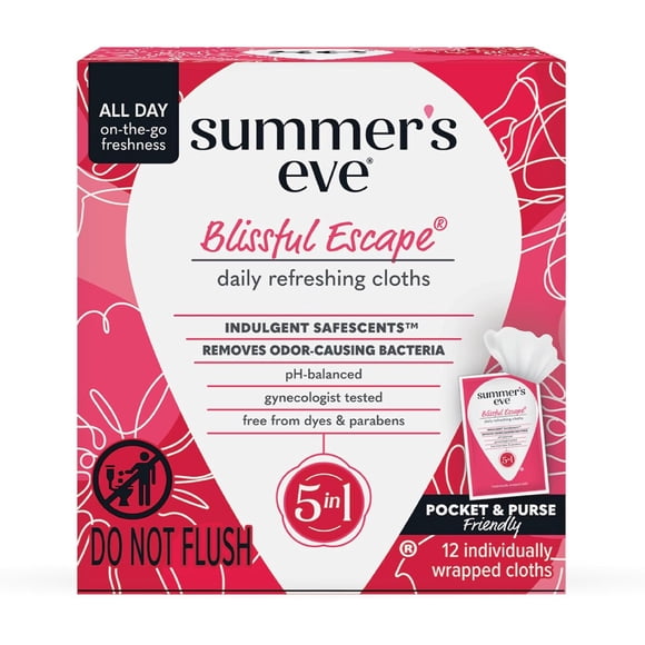 Toallitas Femeninas Summers Eve Blissful Escape pH 12un