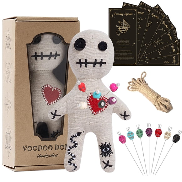 Set de muñecas vudú Umakeadeal Dammit Creepy Ghost Halloween