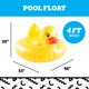 thumbnail image 3 of Pato gigante hinchable Pool Float BigMouth Inc., 160 cm de ancho, 3 of 5
