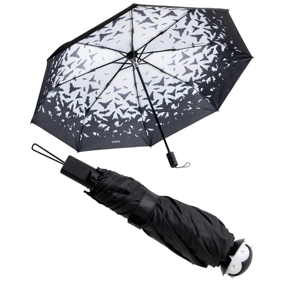 Umbrella Ototo Spookula Diseño De Murciélago Gótico Plegable