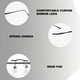 thumbnail image 3 of Gafas sin bordes para mujer y hombre, gafas de titanio con bloqueo de luz azul a la moda., 3 of 5