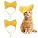 thumbnail image 1 of Gorro de Ducha para Gatos Uxcell, Gorro de Ducha para Perros con Correa Ajustable, (Amarillo, 2 Piezas), Destinado para Gatitos/Pequeños Cachorros/Aseo, 1 of 7