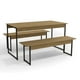 thumbnail image 1 of Mesa Yardas Tandil Nogal C/2 Bancos, 1 of 4