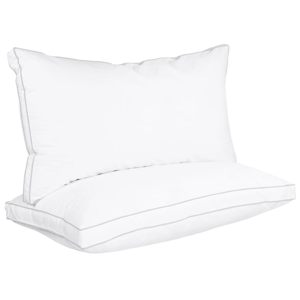 Juego de 2 unidades de ropa de cama Pillows Utopia, tamaño king (blanco), de primera calidad