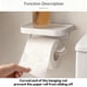 thumbnail image 2 of Portarrollos mioluo de pared sin taladro con repisa, 2 of 9