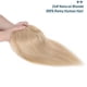 thumbnail image 2 of Loveternal Postizo 100% Cabello Humano Real Toppers con Flequillo para Mujer 14 Pulgadas (Natural Blonde), 2 of 6