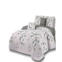 Genérico - Quilt De Verano King Diseño Flores Blanco