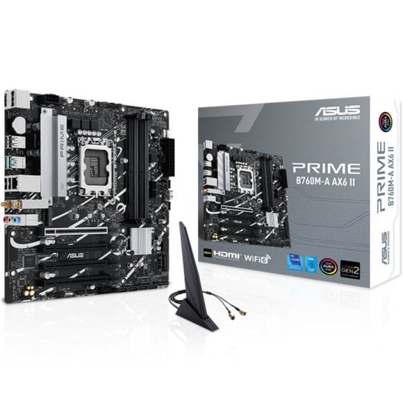 Placa Madre ASUS PRIME B760M-A AX6 II DDR5 LGA 1700 WiFi 6 M.2 Micro ATX