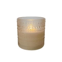 Vgo - Fanal Recipiente Con Vela Led Fn2028